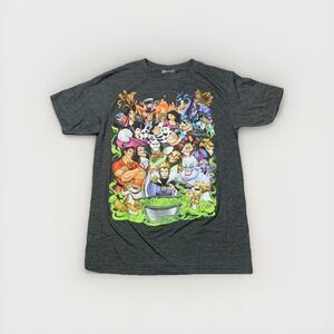 Disney Villains T-Shirt Womens Small Gray Black Casual Pullover Top Villain Cast